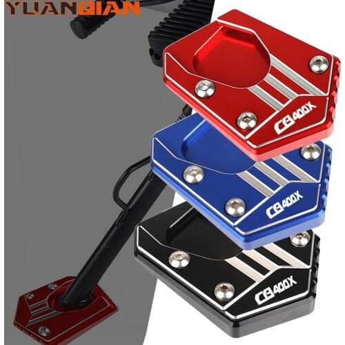 FOR HONDA CB400X CB400 X CB 400X 2019 2020 2021 Motorcycle CNC Aluminum Side Stand Enlarge Extension Kickstand Plate Pad Support