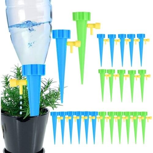 Automatic Drip Irrigation Tool Spikes Automatic Flower Plant Garden Watering Kit Adjustable Water Self-Watering Device