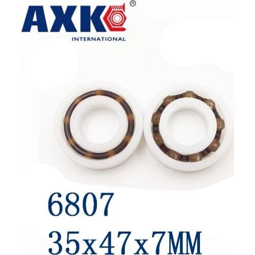 Axk 6807 Pom (10pcs) Plastic Ball Bearings 35x47x7mm Glass Balls 35mm/47mm/7mm 61807pom