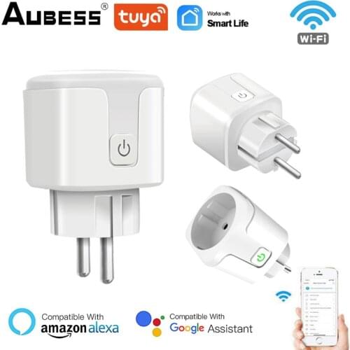 Tuya Zigbee EU Plug WIFI Wireless Socket Smart Timer Plug Voice Control Home Smart Power Socket With Alexa Google Home Hot Sale