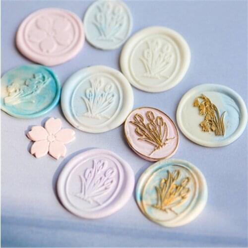 Ins Wine Glass Custom Irregular Stamp Oval Tulip Head Wax Seal Heads Stamps Postage Journal Package Wedding Gifts Envelope Tools