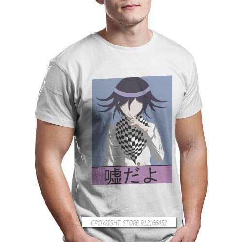 Uso Dayo Kokichi Ouma Hip Hop TShirt Danganronpa Makoto Naegi Monokuma Plus Size T Shirt T-Shirts For Men Women