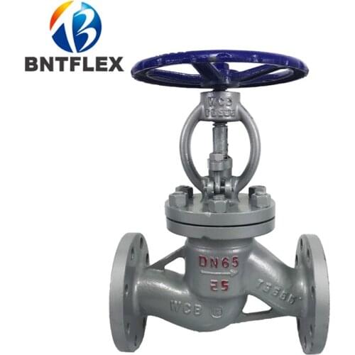 J41H Cast Carbon Steel 304 Flange Globe Valve High Temperature hand wheel Steam Valve
