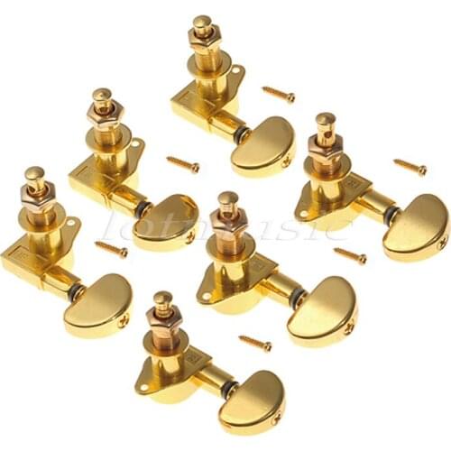 Guitar Tuning Pegs 3L3R Gold Machine Heads for Electric Acoustic Guitar Parts Tuners