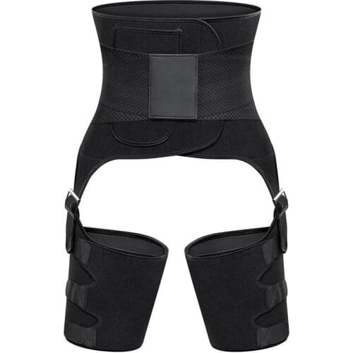 Waist and Thigh Trimmer Body Shaper Leg Shaper Slimming Belt Women Butt Lifter Fat Burning Neoprene Tummy Shapewear With Pocket