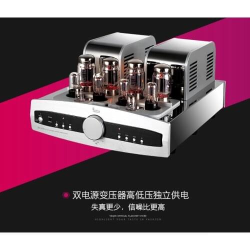 Latest Yaqin MS-90B Vacuum Tube integrated amplifier Pure Power AMP With Bluetooth Input UL: 55W*2 TL: 28W*2 KT88EH*4