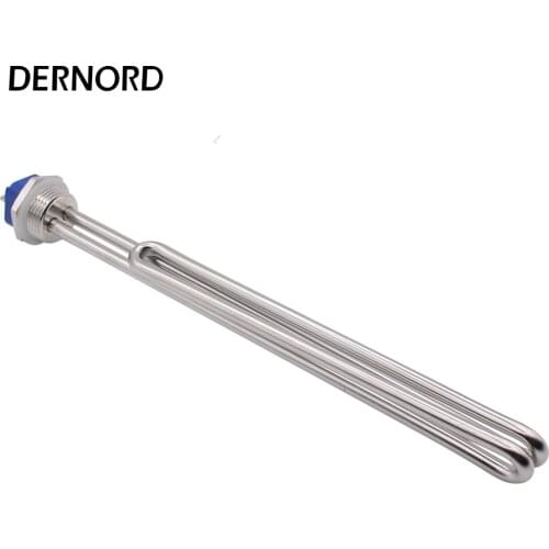 DERNORD Stainless Steel 240V 3500W 1"BSP Threaded Type Electric Immersion Water Heating Element for Brewing