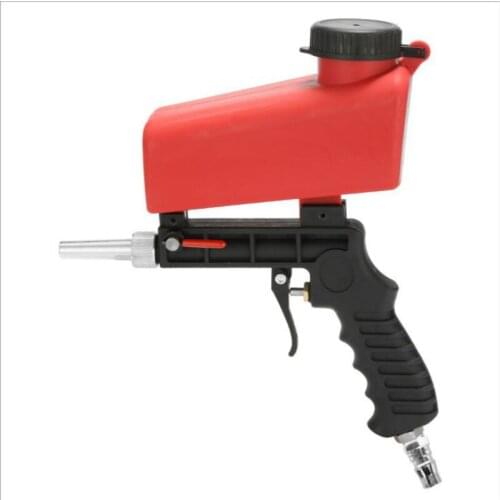 Sand blasting gun air sand blasting gun sand blasting machine portable sand blaster pistol red