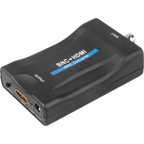 BNC to HDMI Converter 1080P/720P Video Conversor For DVR Detector BNC TV signal Converter with DC Power Cable