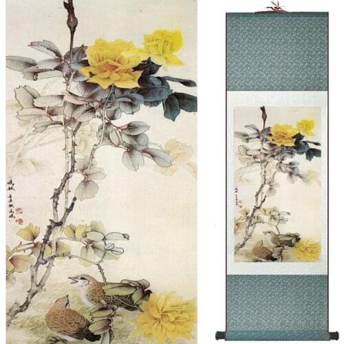 Birds and flowers painting home office decoration painting living room painting 20190824002