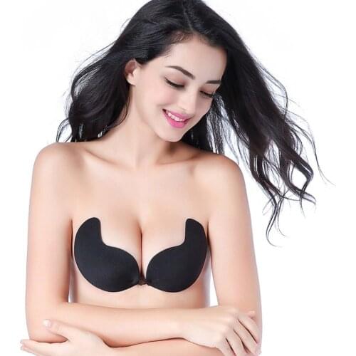 Sexy Silicone Push Up bras Strapless Adhesive bra Invisible brassiere womens lingerie seamless bra backless 2019