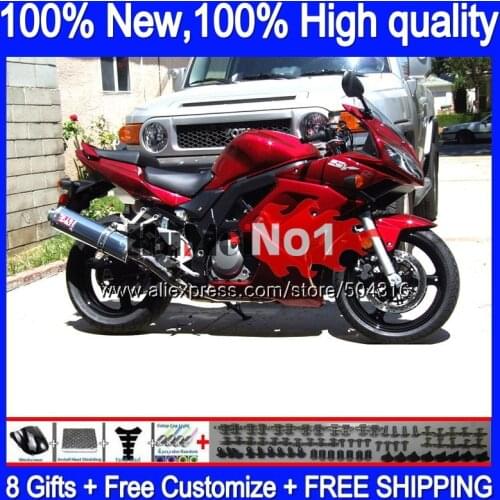 SV650S For SUZUKI SV1000S SV1000 SV650 S 26MC.81 SV 650S 1000S 2009 2010 2011 2012 2013 08 09 10 11 12 13 Factory red Fairings