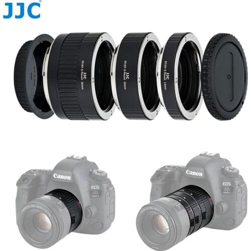 JJC EF & EF-S Mount Auto Focus Extension Tube Set with TTL Exposure for Close-up for Canon EOS 5D Mark IV III 90D 70D 6D Mark II