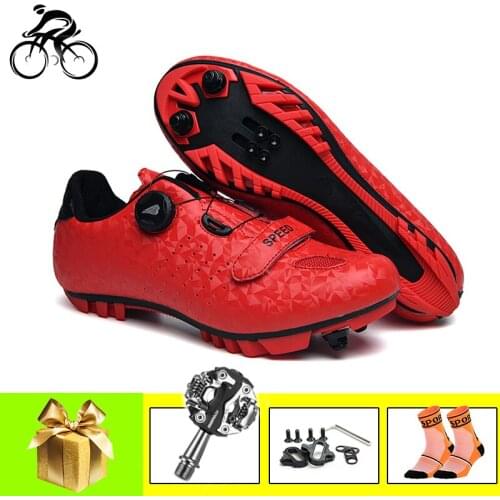 Cycling Shoes Mtb Men Women Breathable Self-locking Sapatilha Ciclismo Mtb SPD Pedals Spinning Bicycle Riding Bike Sneakers