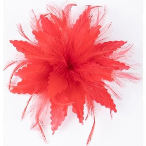 High Quality Feathers Flower Carnival Dress Corsage Accessories Wedding Clothes Decoration Natural Color Goose Plumes For Crafts