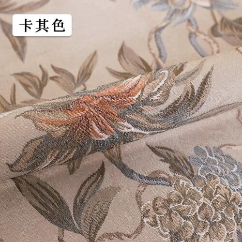 Jacquard excellent quality fabric dress women fabric flowers sewing material for DIY coat skirt exquisite pattern design fabrics