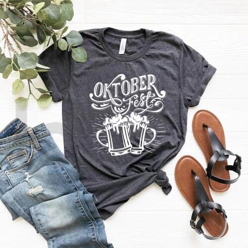Oktoberfest T-shirt Oktober Beer Fest T-Shirt Beer Shirt Unisex Men Women T Shirt Streetwear Tops Crewneck Casual Tshirts Tees