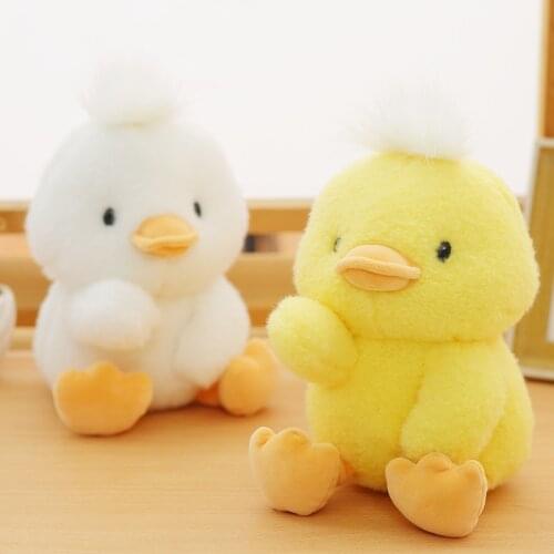 1pc 23cm Lovely Sitting Duck Plush Toys Kawaii Duck Pillow Soft Stuffed Animal Toys Baby Kids Play Comfort Toys Birthday Gifts