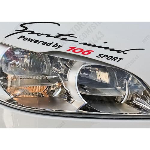 10 Pieces Sports Mind Car Covers Reflective Material Car Stickers Decal Car-Styling For peugeot 106 car accessories