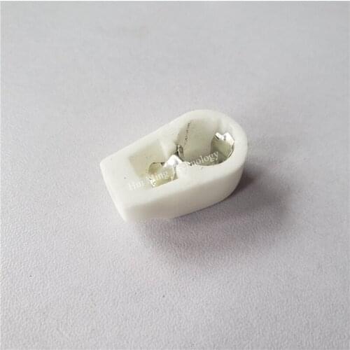 15pcs Tube Caps Ceramic shield caps MCX 7.4mm electron tube plate caps Silver foot for tube amplifier