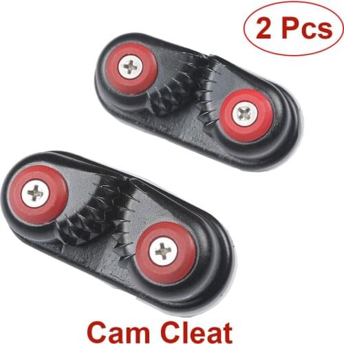 2PCS Rowing Boat Fast Entry Cleats Canoe Kayak Cam Cleat Kayak Accessories Sailing Inflatable Boat Aluminum Cam Cleats