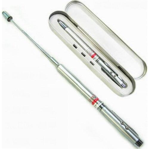 NEW 4 in 1 Power Point Telescopic Red Laser Pointer Pen Teaching Tool Ball LED Light