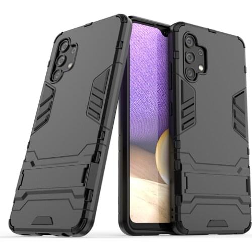 Kickstand Case For Samsung A32 4G Case Shockproof Armor TPU + PC Tough Cover for Samsung Galaxy A32 4G SM-A325F A 32 6.4" Coque