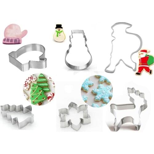 Christmas cookie mold 6 pieces