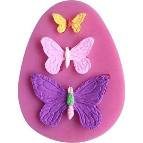 Butterfly Mold Silicone Baking Accessories 3D DIY Sugar Craft Chocolate Cutter Mould Fondant Cake Decorating Tool