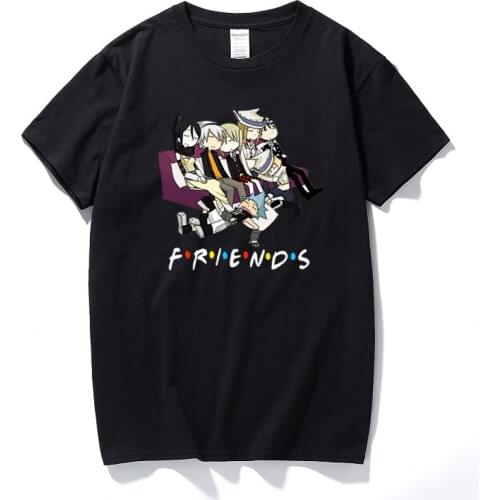 Soul Eater Unisex Print Anime T shirt Vrienden Novelty Katoen Korte Mouw T-shirt Fashion Zomer Mens Grappige Tshirt Graphic Tees