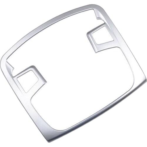 Car Roof Front Reading Lamp Frame Cover Trim ABS Silver for Ford Ranger 2015-2020