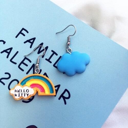 Cute White Cloud Stud Earrings Delicate Clouds for Women Girls Ear Jewelry Gift Wholesale Jewelry Gifts New Arrival