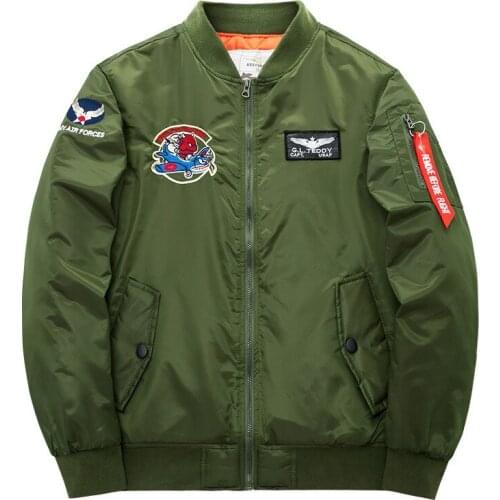 2019 Military tactical Male US MA-1 Bomber Jackets Mens Slim Baseball Coat with Patches Army Windbreaker Waterproof Jackets