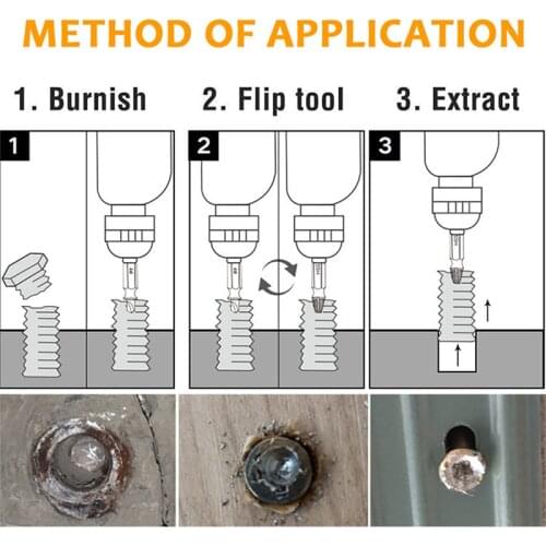 6pcs /set Screw Extractor Set ,Great For Stripped, Broken, Stuck Or Damaged And Screw Removal, Remover Tool