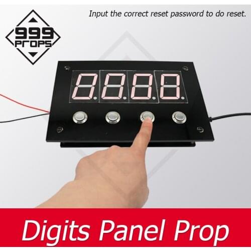 Number combination prop room escape prop digital panel enter correct password on panel to open magnet lock escape props