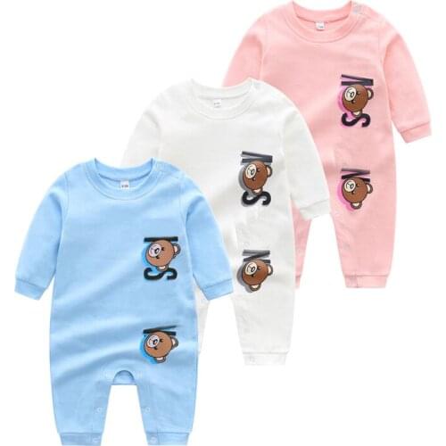 New 2021 high quality Fashion cartoon newborn baby boy girl romper long-sleeved toddler baby clothes infant christmas outfit