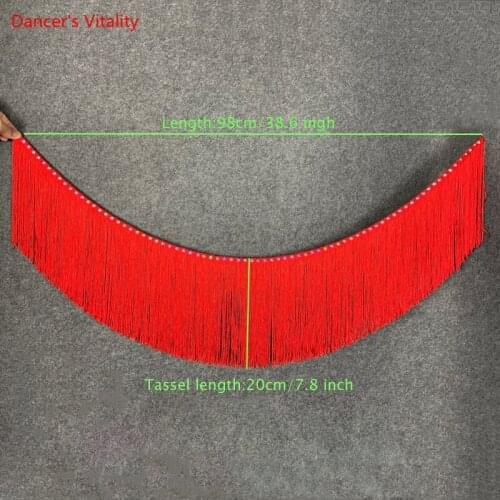 Belly Dance Hip Scarf Female adult Elegant Diamond-Studded Waist Scarf Practice Clothes Profession Tassel Performance Belt