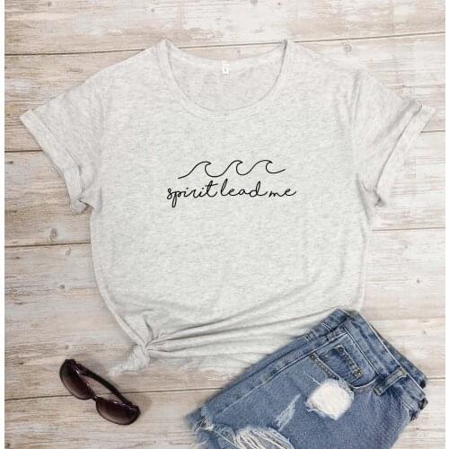 Unisex Casual Women Tshirt Top Tee Vave Spirit Lead Me T-Shirt Hipster Funny Fashion Quote Tumblr Camisetas Agraphic