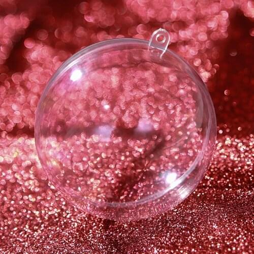 New Christmas decorations Transparent Ball Creative Acrylic Ball Hollow Plastic Ball Drop Ball Ornament christmas accessories