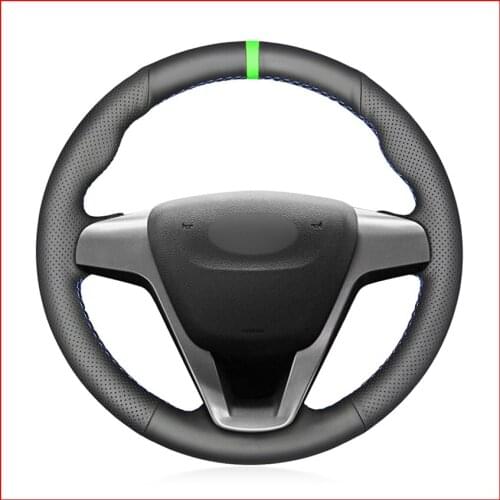 Mewant Artificial Leather Car Steering Wheel Cover for Lada Vesta 2015-2019 Xray 2015 2016 2017 2018 2019