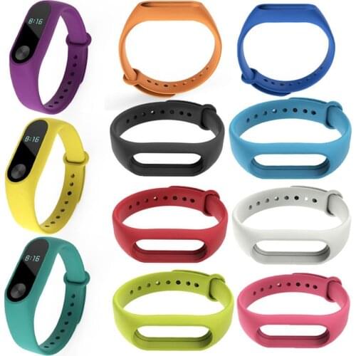 For Xiaomi Mi Band 2 Smart Bracelet Replacement Original TPU Strap Wrist Band Colorful Silicone Strap Accessories Xaomi Xiomi