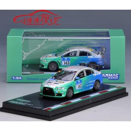 Tarmac Works 1:64 Mitsubishi EVO X Diecast Collection of Simulation Alloy Car Model Children Toys