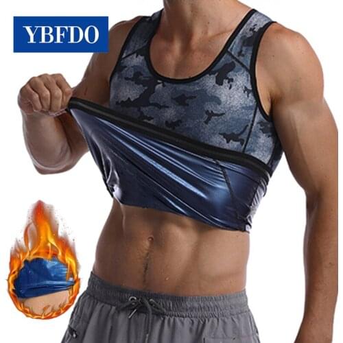 YBFDO 2021 New Camouflage Men Shapewear Waist Trainer Vest Hot Sauna Thermo Sweat Tank Tops Body Shaper Slimming Workout Shirt