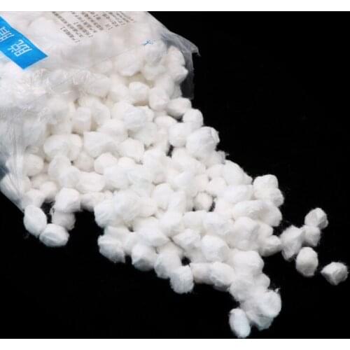 1Bag Disposable Makeup Cotton Ball Soft For Dental Clinic Teeth Care and Nose Ears Cleaning Tools