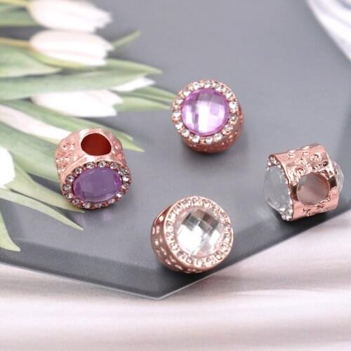 1 Pcs/Lot Rose Gold Classic Sparkling Heart Cats eye pendant series heart-shaped DIY beading woman