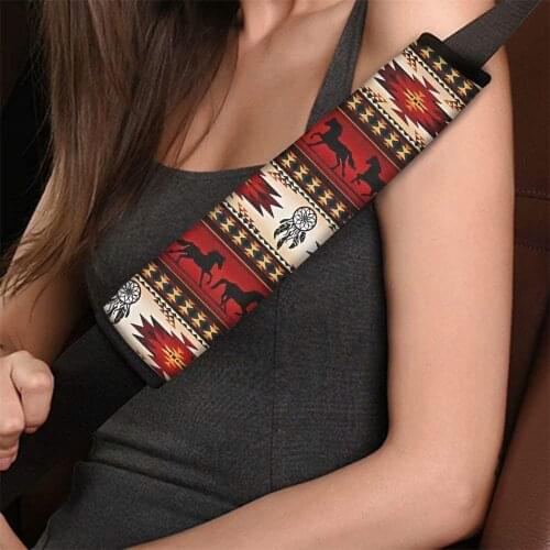 2 Pcs Black and White Cow Print Seat Belt Covers - Soft Comfort Cow Car Seatbelt Shoulder Strap Pads Safety Belt Covers