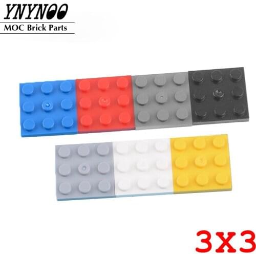 20Pcs/Lot MOC Thin Brick Plate 3x3 Plates Baseplates MOC Building Blocks Bricks Parts DIY Creative Toys Gifts Compatible 11212