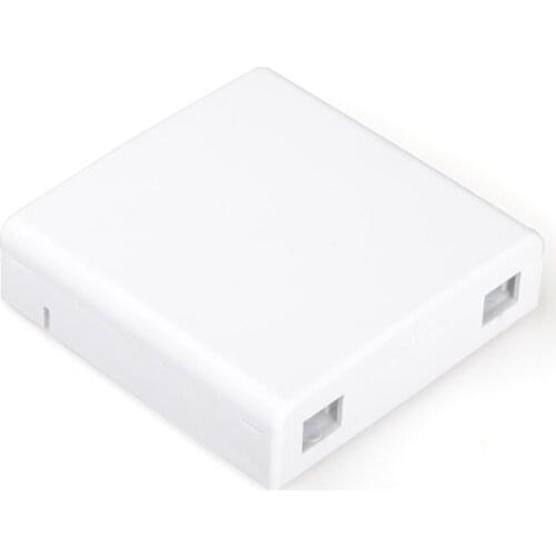 30pcs Fiber Optic Information box Optic Termintion Box FTTH fiber home box panel 86 * 86 ABS plastic faceplate
