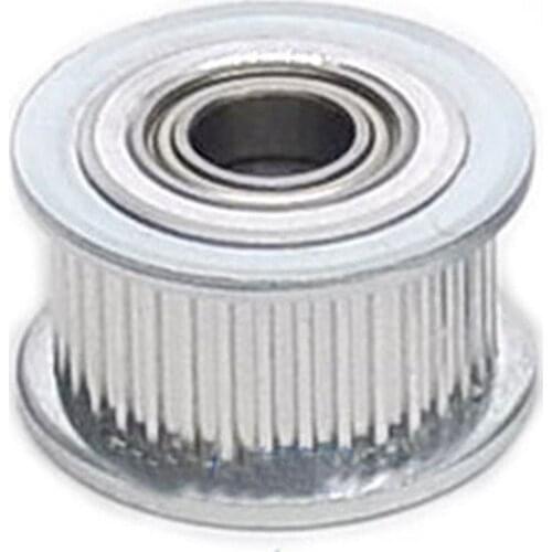 2GT 36 Tooth Synchronous Wheel Idler Pulley With Double Side Bearing, For GT2 Timing Belt Width 7mm 11mm, Bore 3mm 4mm 5mm 6mm