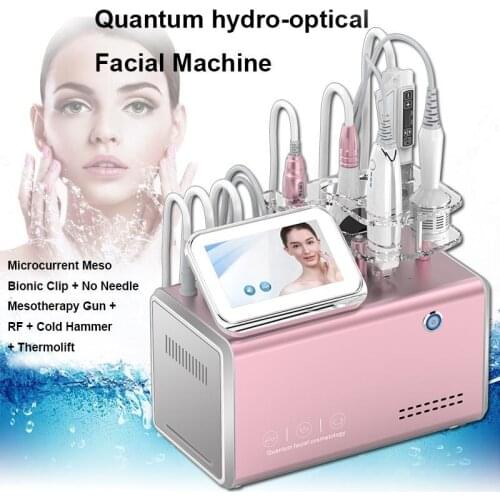 5 In 1 Multifunction Quantum Hydro-optical Facial Beauty Apparatus Face Lift Decrease Wrinkles Improve Skin Beauty SPA Machine